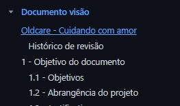 Página de Wiki renderizada com o sumário lateral gerado a partir dos títulos, recurso de documentação com GitHub