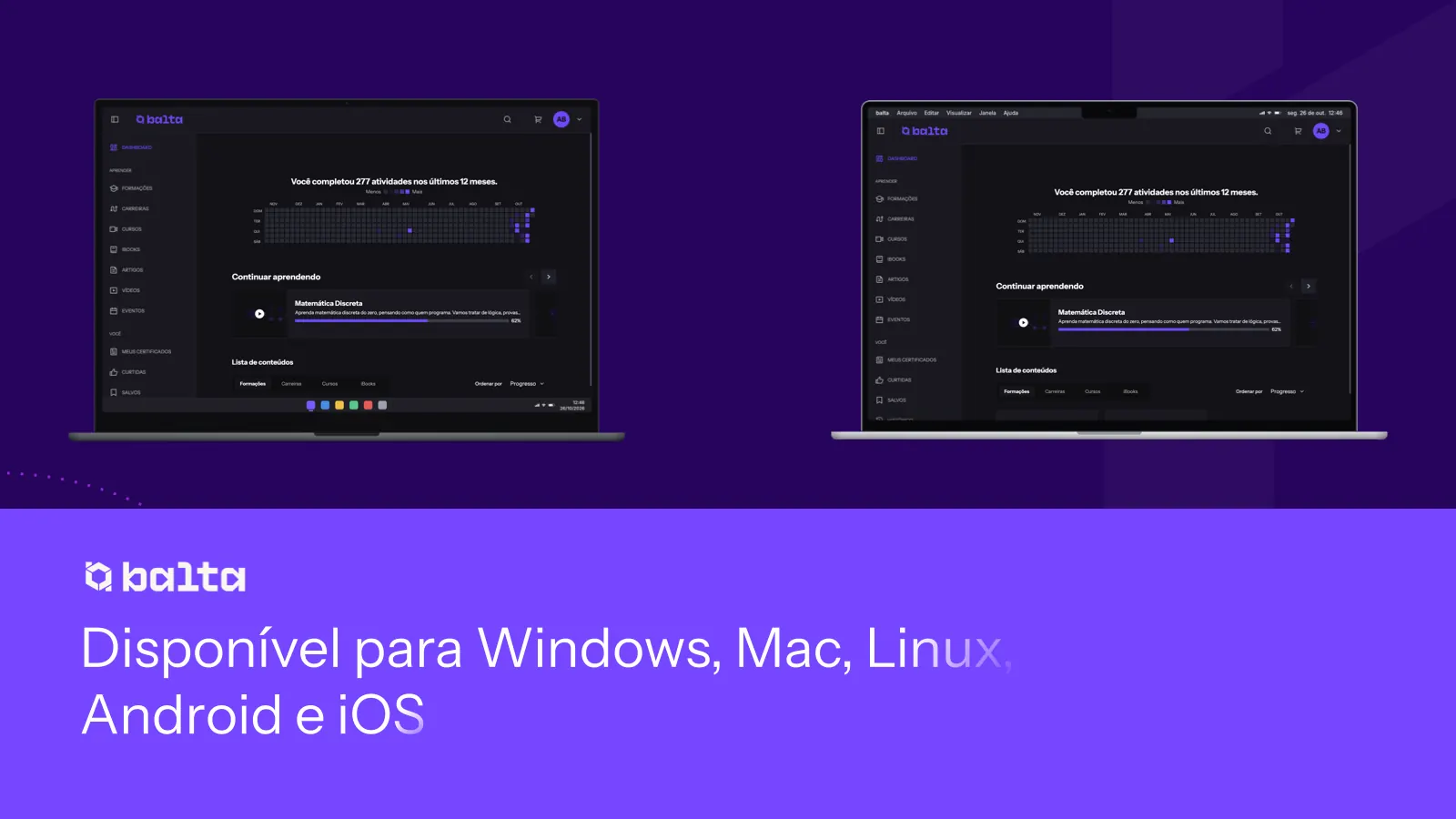 Disponível para Windows, Mac, Linux, Android e iOS: o app no computador