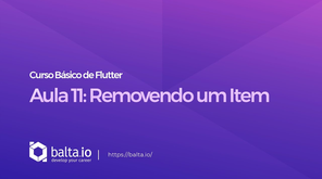 Curso de Flutter - Aula 11: Removendo um Item