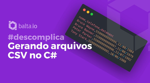 Gerar arquivos CSV no C#